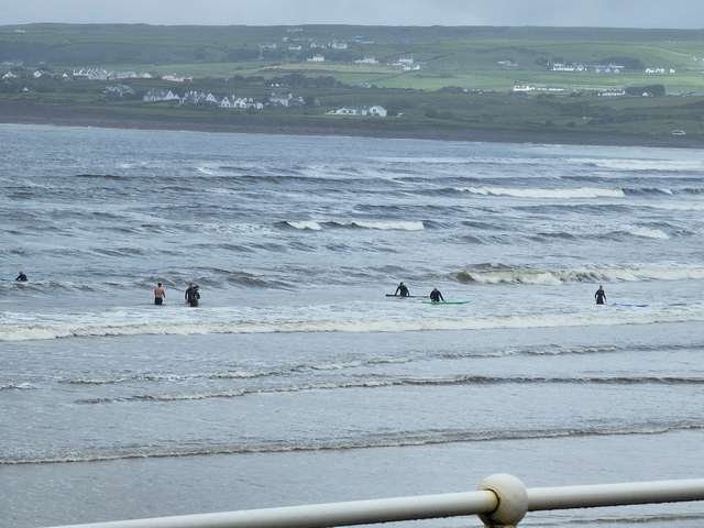 mushy waves ideal for the beginners at the north end of the beach